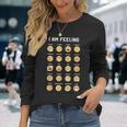 Colección De Muchos Emoticonos Divertidos Lindos Y Divertidos Camiseta de manga larga Regalos para ella