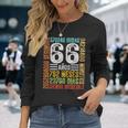 Cumpleaños Feliz 66 Años Feliz 66 Años Regalos Originales Camiseta de manga larga Regalos para ella