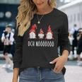 Cute Grumpy Christmas Xmas Gnome Slogan Langarmshirts Geschenke für Sie