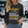 Die Busfahrer Legende Geht In Rente Ruhestand Pension Langarmshirts Geschenke für Sie