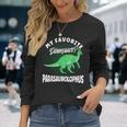 Dinosaur My Favourite Dinosaur Parasaurolophus Langarmshirts Geschenke für Sie