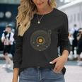Disco Deinilo Con Sistema Solar De Planetas Astro Music Camiseta de manga larga Regalos para ella