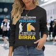 Divertente Abbigliamento Da Pesca Per Amante Della Birra Maglietta a maniche lunghe Regalos para ella