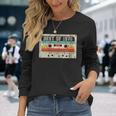 Donna 45Th Birthday Retro Best Of 1976 Cassette Tapeintage Con Collo A Maglietta a maniche lunghe Regalos para ella