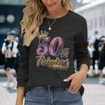 Donna Anni 50 Compleanno Donna Divertente Abbigliamento 1973 Con Collo A Maglietta a maniche lunghe Regalos para ella