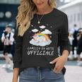 Donna Camicia Da Notte Ufficiale Pigiama Carino Unicorno Con Collo A Maglietta a maniche lunghe Regalos para ella