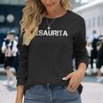 Donna Esaurita Magliette Divertenti Donna Frasi Con Collo A Maglietta a maniche lunghe Regalos para ella