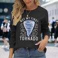 Donna Not My First Tornado Con Collo A Maglietta a maniche lunghe Regalos para ella