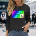 El Diseño Gráfico Es Mi Pasión Arco Iris Comic Sans Camiseta de manga larga Regalos para ella