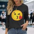 Emoticon Cuore Con Un Bacio Maglietta a maniche lunghe Regalos para ella