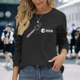 Esa European Space Agency Lancio Di Un Razzo Logo Maglietta a maniche lunghe Regalos para ella