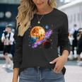 Espacio Motivo Galaxia Planeta Sol Universo Sistema Solar Camiseta de manga larga Regalos para ella