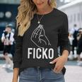 Ficko Hand Sign Italian Gesture Langarmshirts Geschenke für Sie