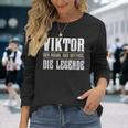 First Nameiktor Nameiktor Langarmshirts Geschenke für Sie