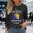 Bosnia Flag Bosnia Herzegovina Roots Langarmshirts Geschenke für Sie