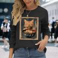 Ginger Cat Ramen Japanese Graphic Kawaii Anime Long Sleeve T-Shirt Gifts for Her