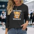 Hamster Meme Based Ich Hasse Menschen Langarmshirts Geschenke für Sie