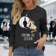 Unicorn Erkenne Die Zeichen Langarmshirts Geschenke für Sie