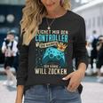 Gambling Gaming Controller Gamer Rpg Langarmshirts Geschenke für Sie