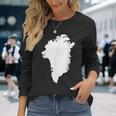 Greenland Map Langarmshirts Geschenke für Sie