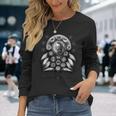 Guerrier Indien Amérindien Cherokee Attrape-Rêves T-shirt à manches longues Cadeaux pour elle