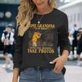 Herren Coole Opas Nehmen Sie Fotos Goldener Eleganter Stil Langarmshirts Geschenke für Sie