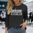 Hinterten Steht Auch Wat Berlinerian Dialekt Schnauze Langarmshirts Geschenke für Sie