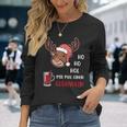 Ho Ho Hol Mir Einen Glühwein Christmas Reindeer Rudolf Langarmshirts Geschenke für Sie