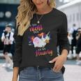 Ich Bin Nicht Dick Sondern Fluffy Thick Unicorn Langarmshirts Geschenke für Sie