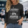 Ich Höre Nicht Auf Wenn Ich Mübin Farmer Ich Langarmshirts Geschenke für Sie