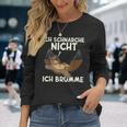 Ich Schnarche Nicht Ich Brumme Sleep Pyjamas Sleep Langarmshirts Geschenke für Sie