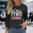 Ich Will Piwo Kurwa Original Pole Polska Poland Langarmshirts Geschenke für Sie