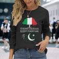 Italiano Coltivato Con Radici Pakistane Pakistan Maglietta a maniche lunghe Regalos para ella