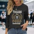 It's A Timmers Thing You Wouldn't Understand Personalized Last Name Timmers Family Crest Coat Of Arm Long Sleeve T-Shirt Gifts for Her
