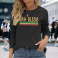 Jah Bless Rastafari Rasta Reggae Giamaica Maglietta a maniche lunghe Regalos para ella