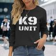 K9 Unit Uniform K-9 Team Officer Polizia Dog Handler On Duty Maglietta a maniche lunghe Regalos para ella