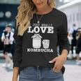 Kombucha Adoro Davvero Kombucha Maglietta a maniche lunghe Regalos para ella
