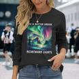 Laita È Migliore Sotto L'aurora Boreale Camicia Aurora Boreale Maglietta a maniche lunghe Regalos para ella