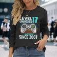 Level 17 Unlocked Compleanno 17 Anni Regalo 17 Anni Maschio Maglietta a maniche lunghe Regalos para ella
