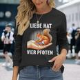 Liebe Hatier Pfoten Eichhörnchen Eichhörnchen-Fan Eichhorn Langarmshirts Geschenke für Sie