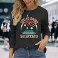 Livello Uomo Sposo Sbloccato Livello Bachelor Party Marito Maglietta a maniche lunghe Regalos para ella