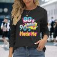 Los Años 80'S Baby 90'S Made Me Retro Nostalgia De Los 80 Camiseta de manga larga Regalos para ella