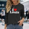 I Love Heart Louis Nome Su Un Maglietta a maniche lunghe Regalos para ella