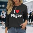 I Love Niger Langarmshirts Geschenke für Sie