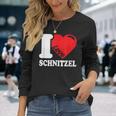 I Love Schnitzel Ich Liebe Schnitzel Schnitzel Langarmshirts Geschenke für Sie