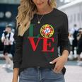 Lustges Portugal Portugal Flag Langarmshirts Geschenke für Sie