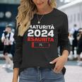 Maturità 2024 Esaurita Divertente Maglietta a maniche lunghe Regalos para ella