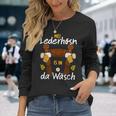 Mei Lederhosn Is In Da Wäsch Oktoberfest Costume S Langarmshirts Geschenke für Sie