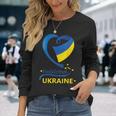 Melitopol Ucraina Bandiera Nazionale Cuore Emblema Crest Maglietta a maniche lunghe Regalos para ella