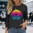 Miami Beach Florida Retrointage Atardeceracacionesiajes Camiseta de manga larga Regalos para ella